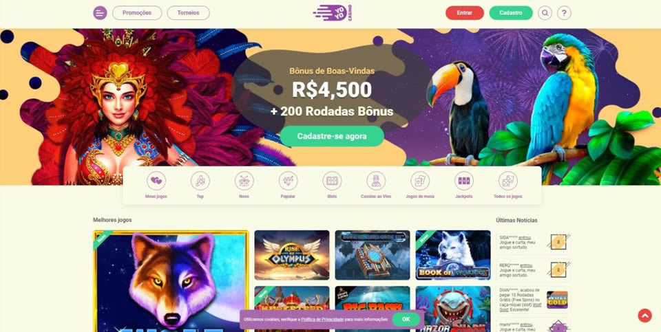 Existem muitos jogos para escolher. Especializado em Bacará e Slots Online